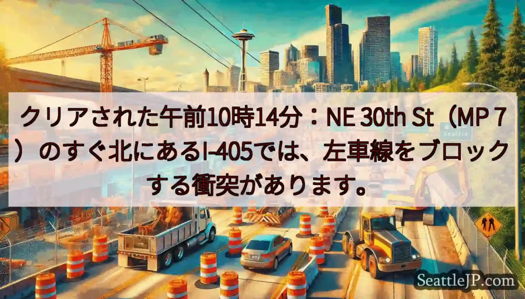 クリアされた午前10時14分：NE 30th St（MP