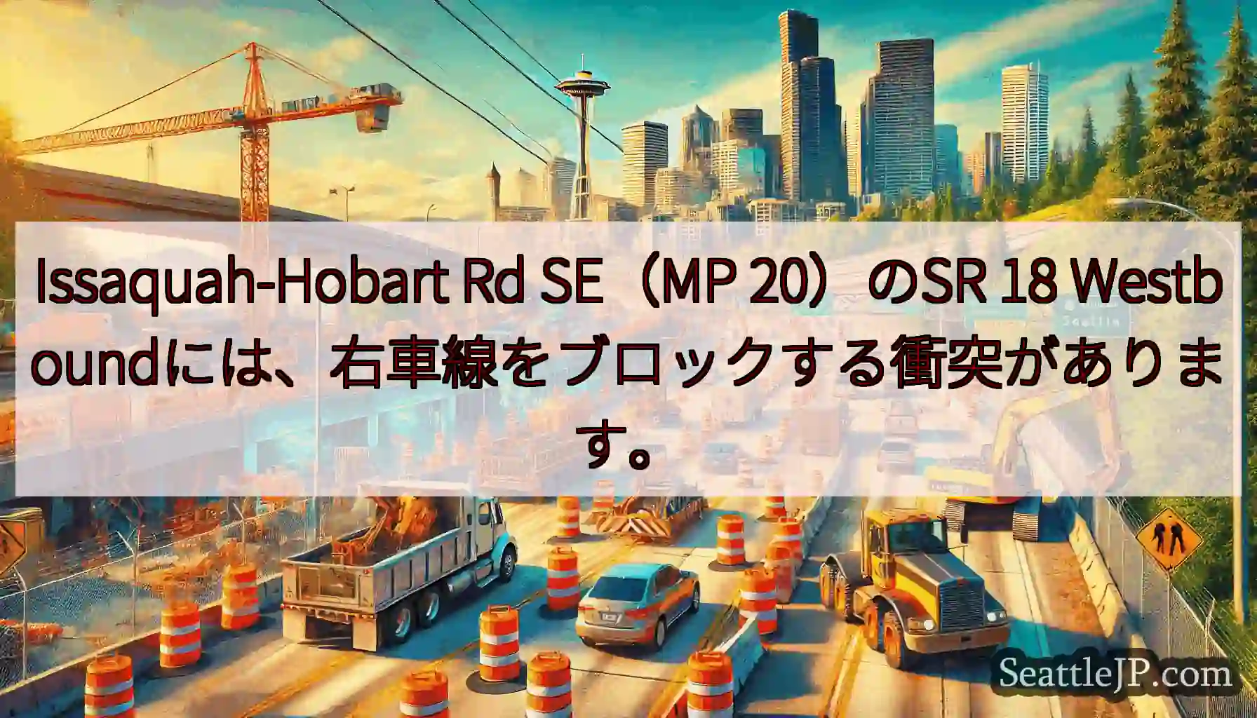 Issaquah-Hobart Rd SE（MP 20）のSR 18