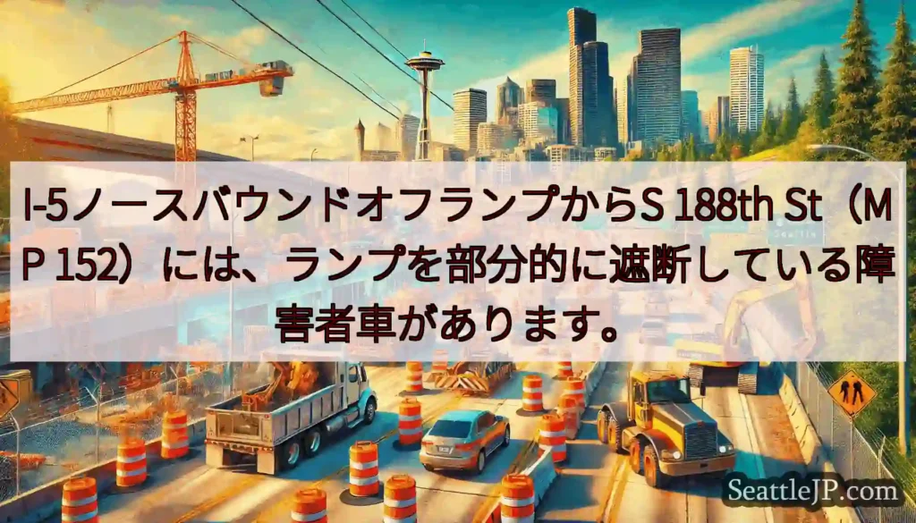 I-5ノースバウンドオフランプからS 188th St（MP