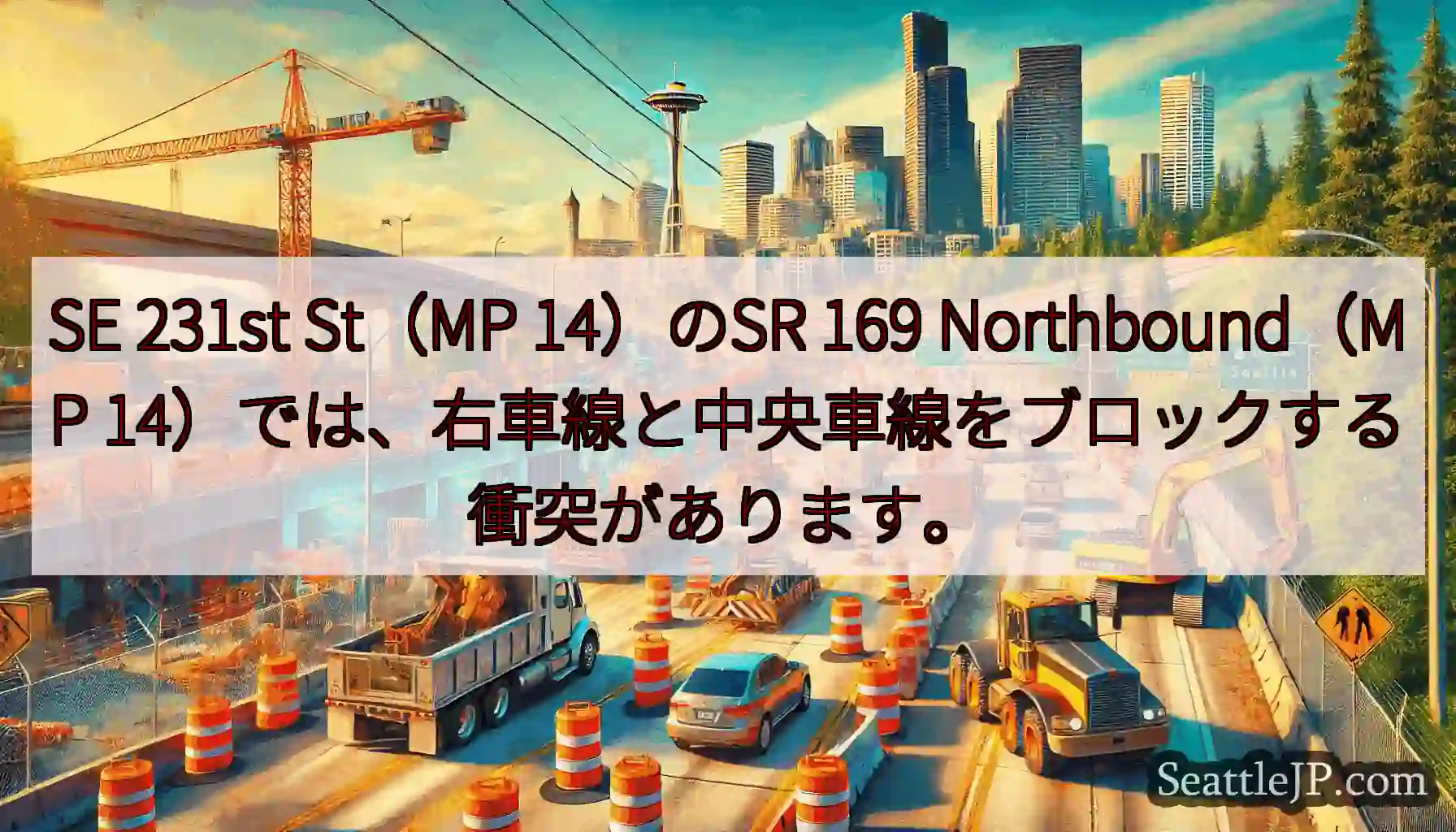 SE 231st St（MP 14）のSR 169 Northbound（MP