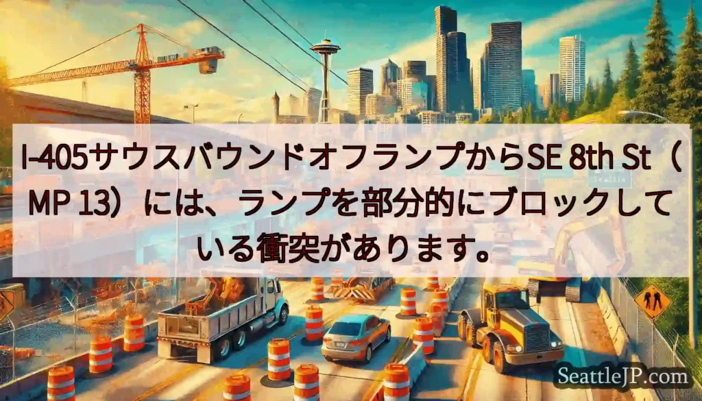 I-405サウスバウンドオフランプからSE 8th St（MP