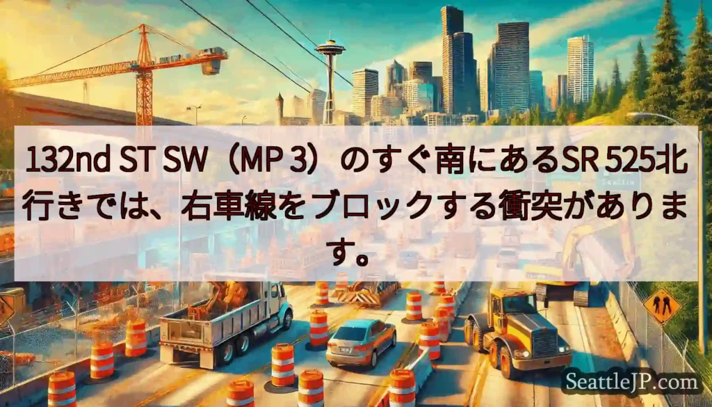 132nd ST SW（MP 3）のすぐ南にあるSR