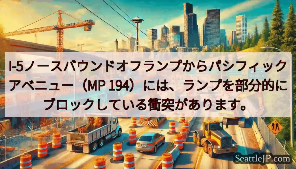 I-5ノースバウンドオフランプからパシフィックアベニュー（MP
