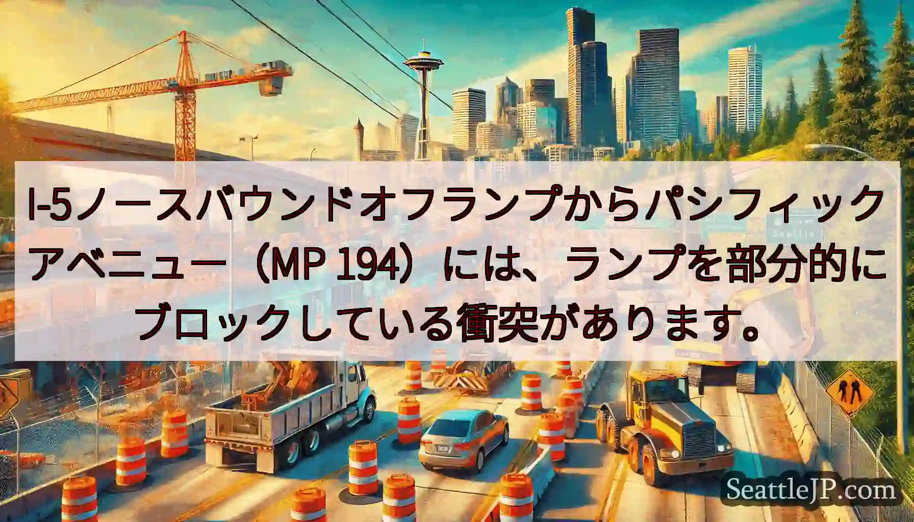 I-5ノースバウンドオフランプからパシフィックアベニュー（MP