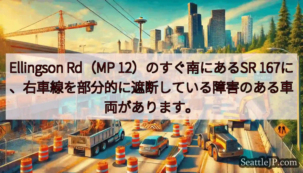 Ellingson Rd（MP 12）のすぐ南にあるSR