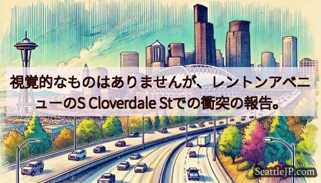 視覚的なものはありませんが、レントンアベニューのS Cloverdale Stでの衝突の報告。