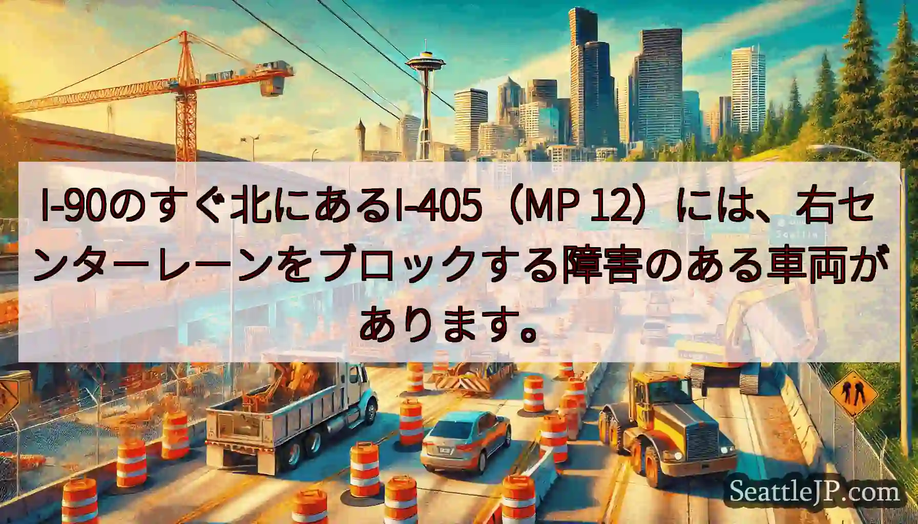 I-90のすぐ北にあるI-405（MP