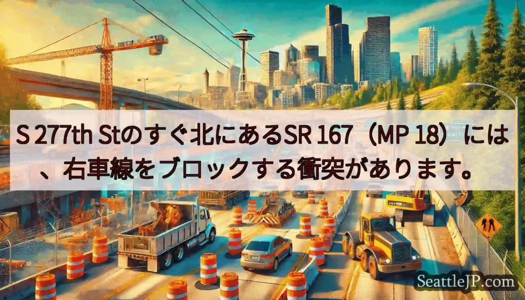 S 277th Stのすぐ北にあるSR 167（MP