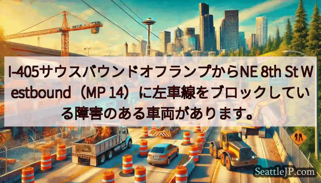 I-405サウスバウンドオフランプからNE 8th St Westbound（MP