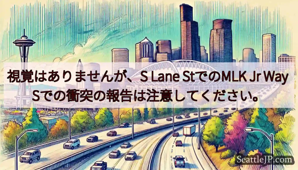 視覚はありませんが、S Lane StでのMLK Jr Way Sでの衝突の報告は注意してください。