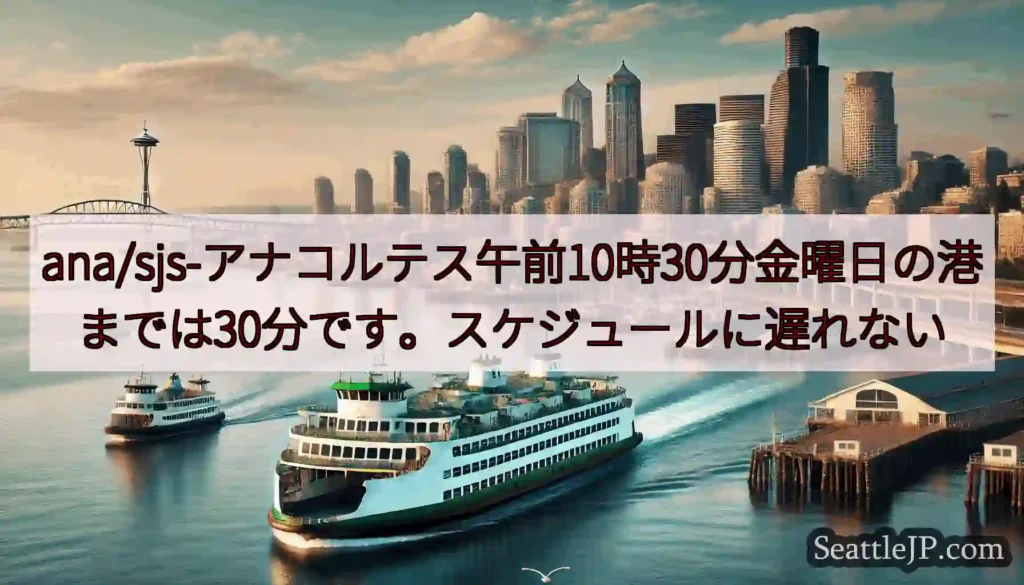 ana/sjs-アナコルテス午前10時30分金曜日の港までは30分です。スケジュールに遅れないhtt
