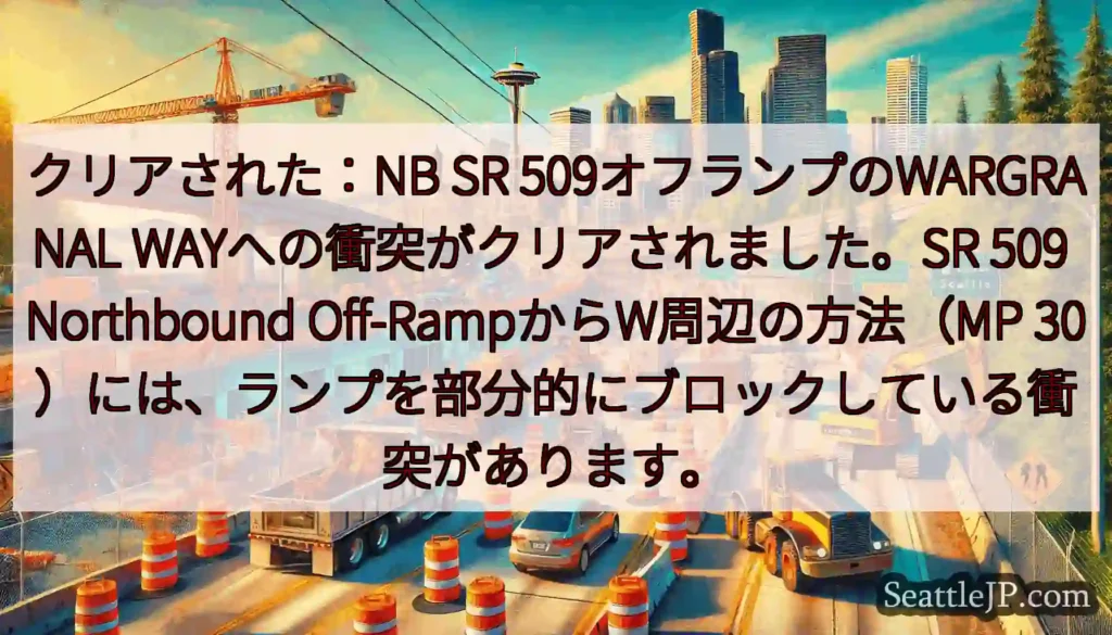 クリアされた：NB SR 509オフランプのWARGRANAL