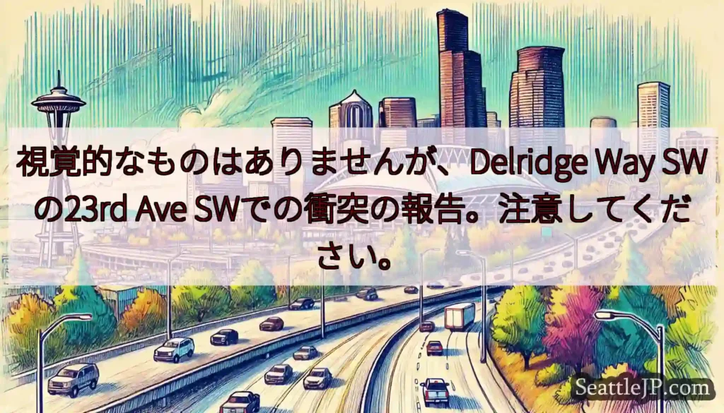 視覚的なものはありませんが、Delridge Way SWの23rd Ave