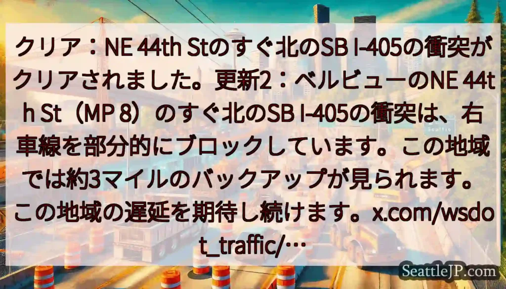 クリア：NE 44th Stのすぐ北のSB