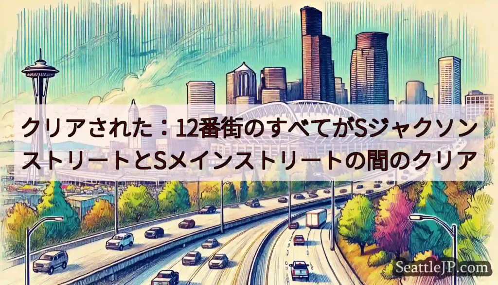 クリアされた：12番街のすべてがSジャクソンストリートとSメインストリートの間のクリア
