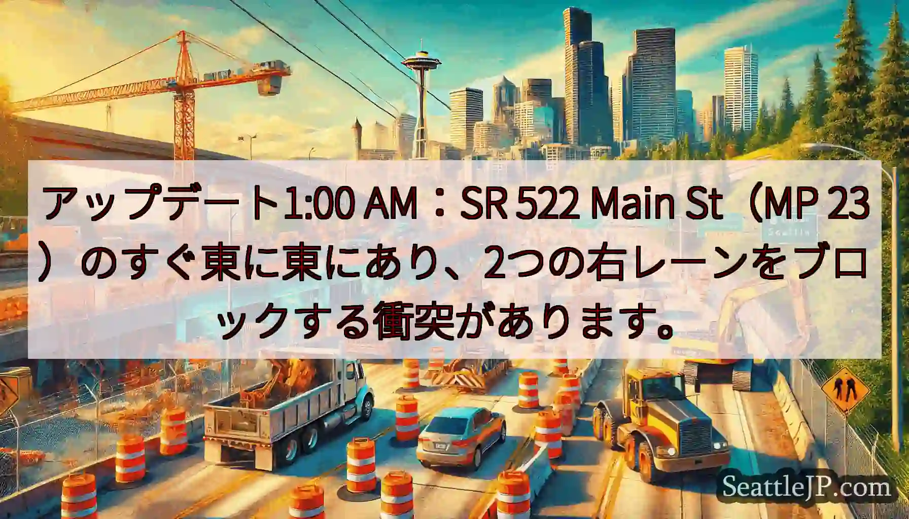 アップデート1:00 AM：SR 522 Main St（MP