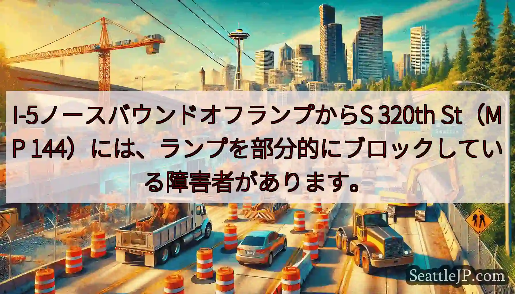 I-5ノースバウンドオフランプからS 320th St（MP