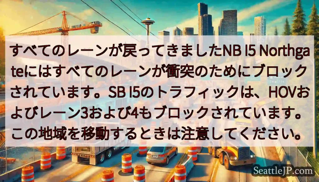 すべてのレーンが戻ってきましたNB I5