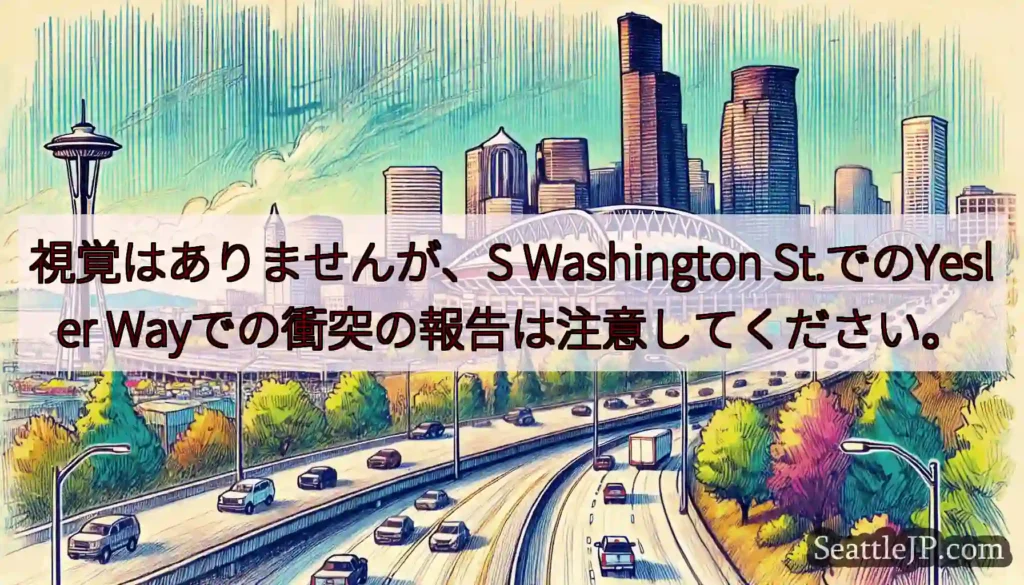視覚はありませんが、S Washington St.でのYesler
