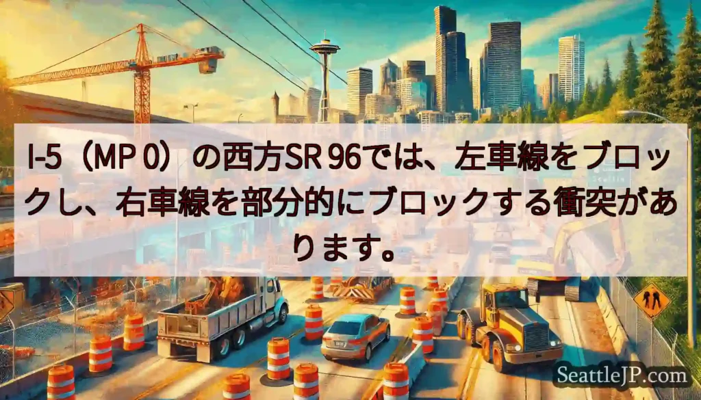 I-5（MP 0）の西方SR