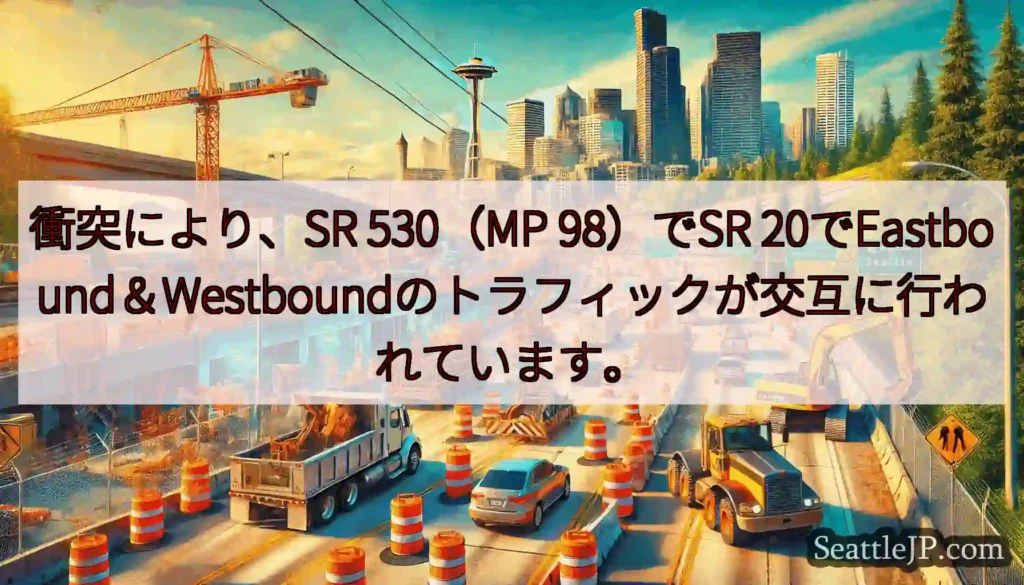 衝突により、SR 530（MP 98）でSR