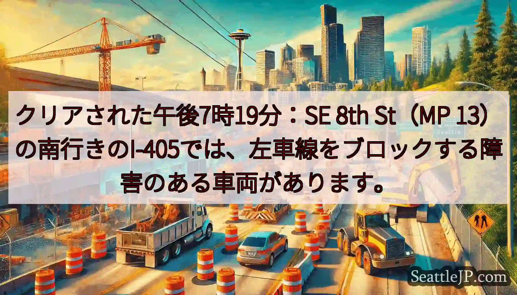 クリアされた午後7時19分：SE 8th St（MP