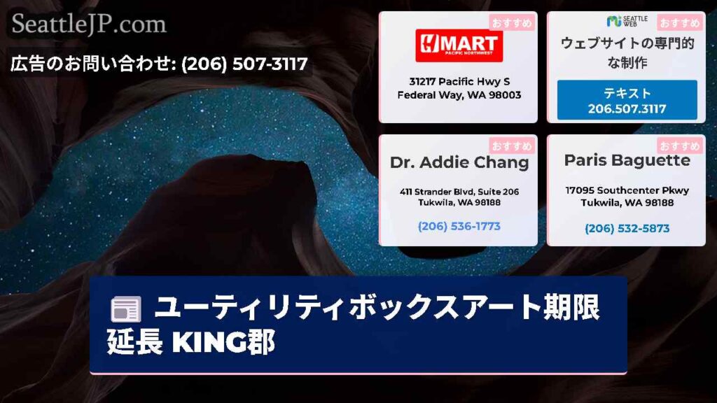 ユーティリティボックスアート期限延長 KING郡