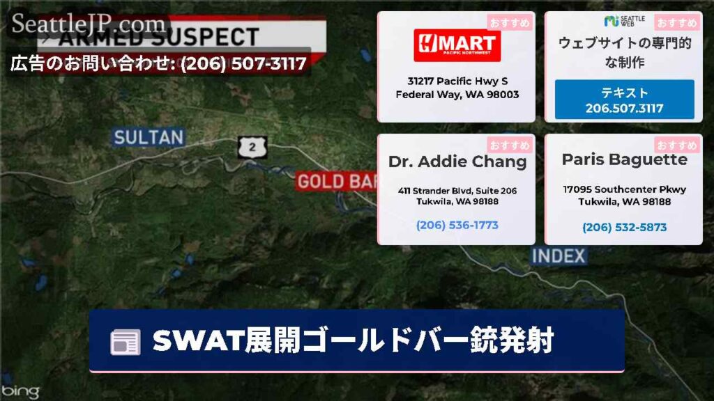 SWAT展開ゴールドバー銃発射