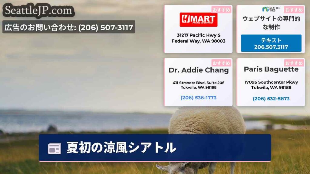 夏初の涼風シアトル