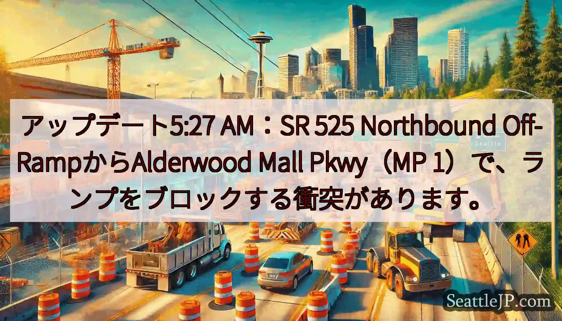 アップデート5:27 AM：SR 525 Northbound