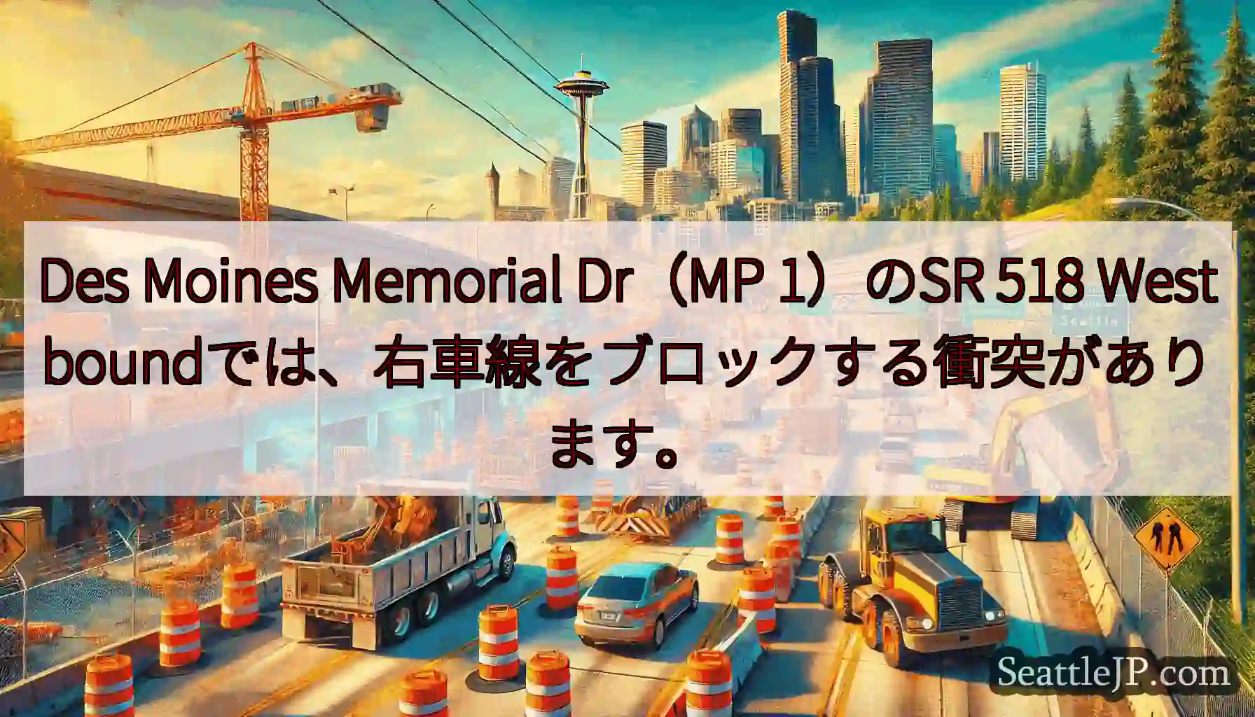 Des Moines Memorial Dr（MP 1）のSR 518
