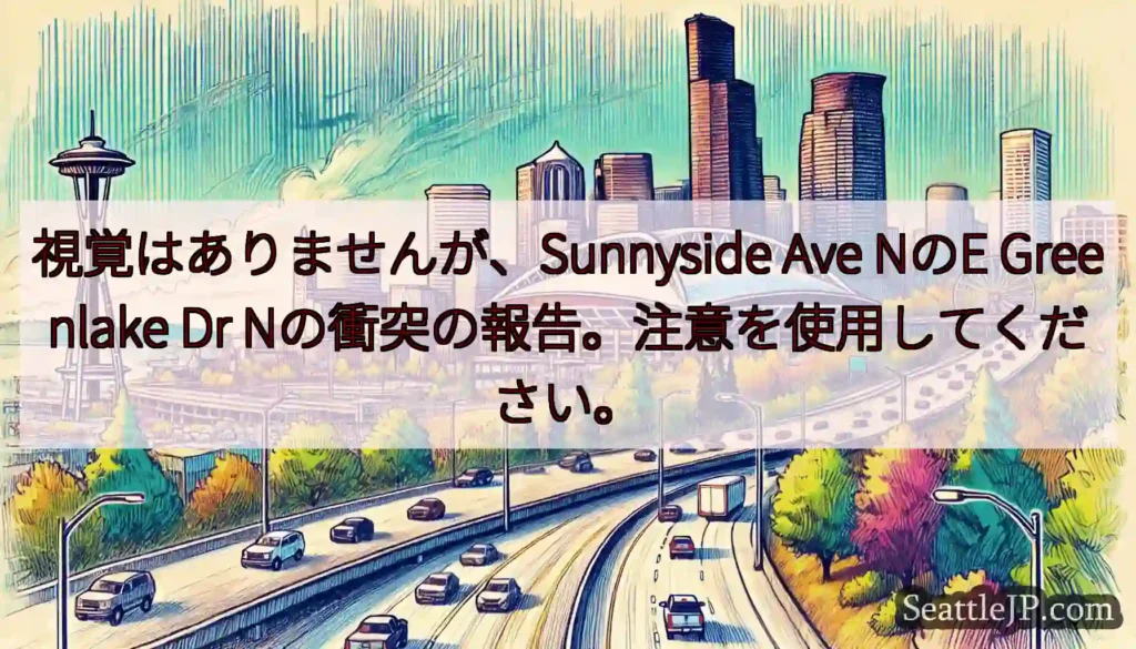 視覚はありませんが、Sunnyside Ave NのE Greenlake Dr