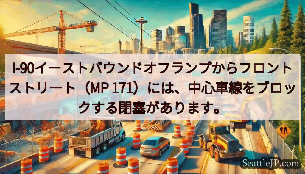 I-90イーストバウンドオフランプからフロントストリート（MP