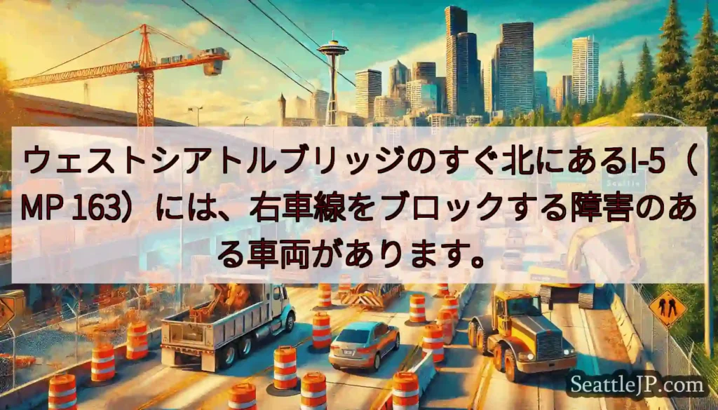 ウェストシアトルブリッジのすぐ北にあるI-5（MP