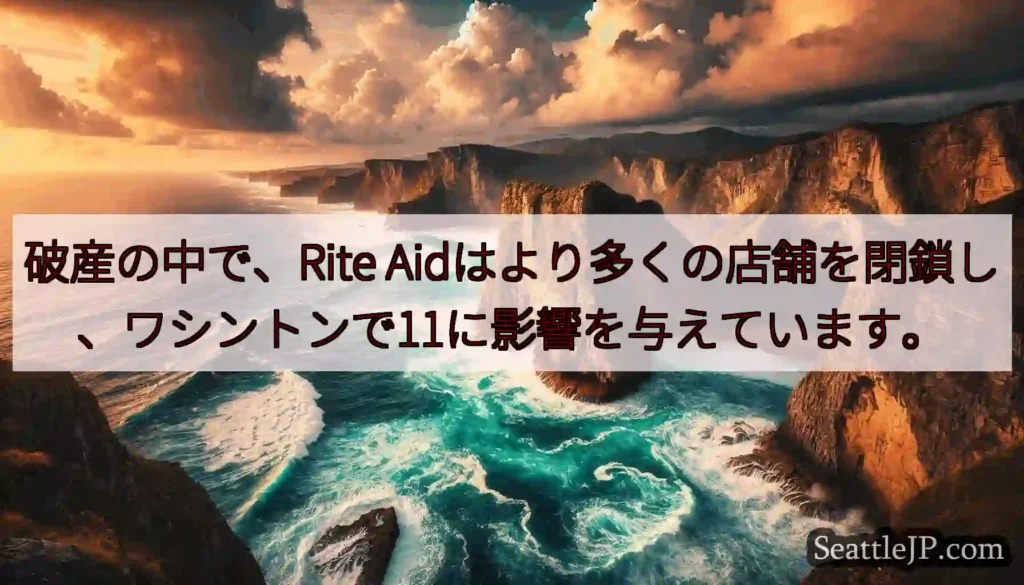 破産の中で、Rite Aidはより多くの店舗を閉鎖し、ワシントンで11に影響を与えています。