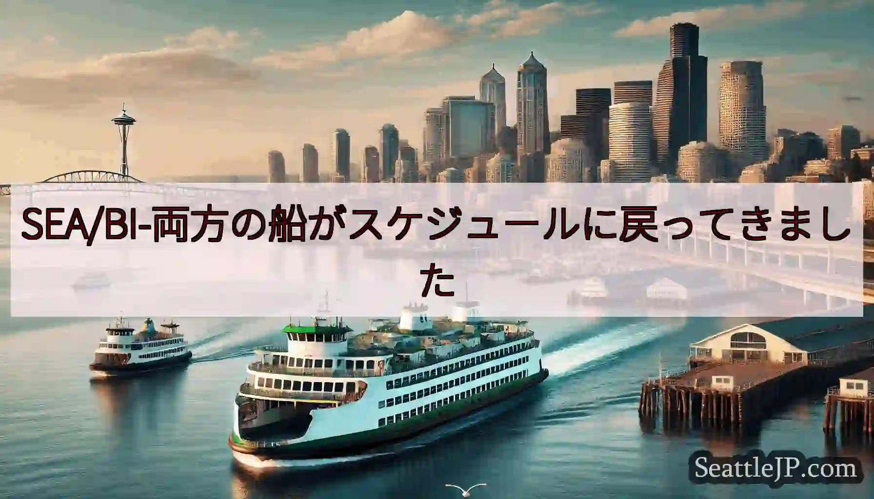 SEA/BI-両方の船がスケジュールに戻ってきましたhttps://wsdot.com/ferrie
