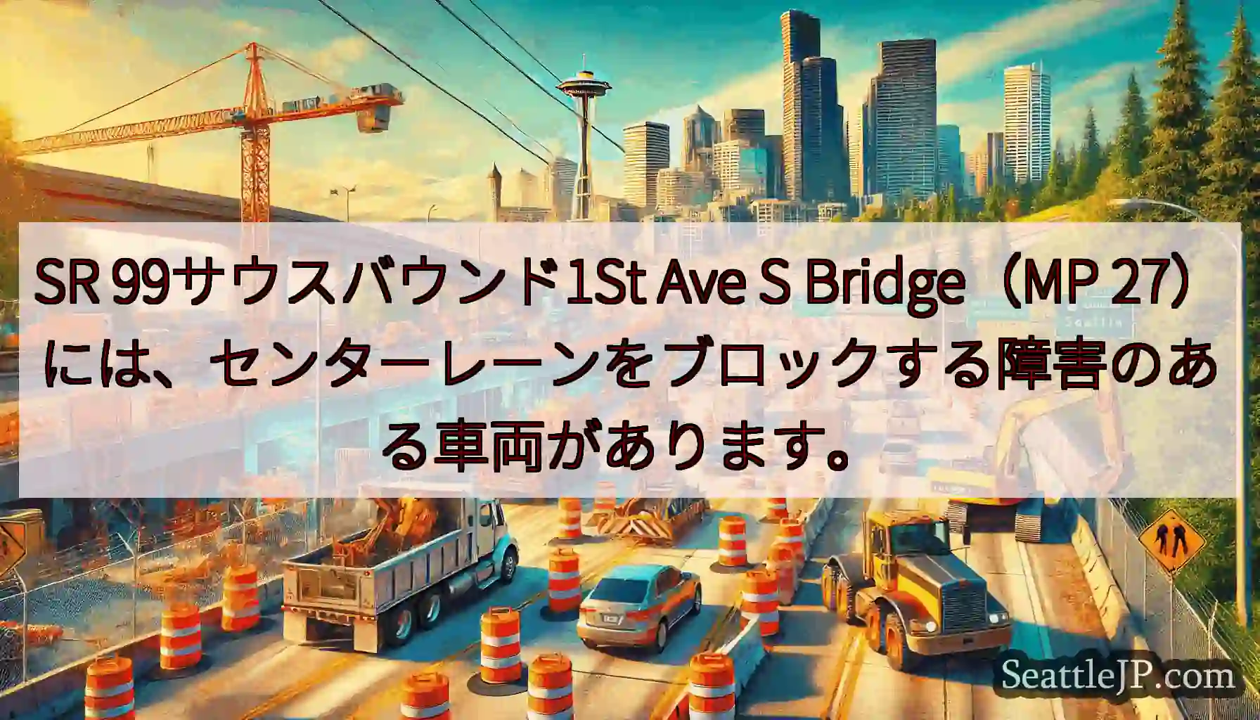 SR 99サウスバウンド1St Ave S Bridge（MP