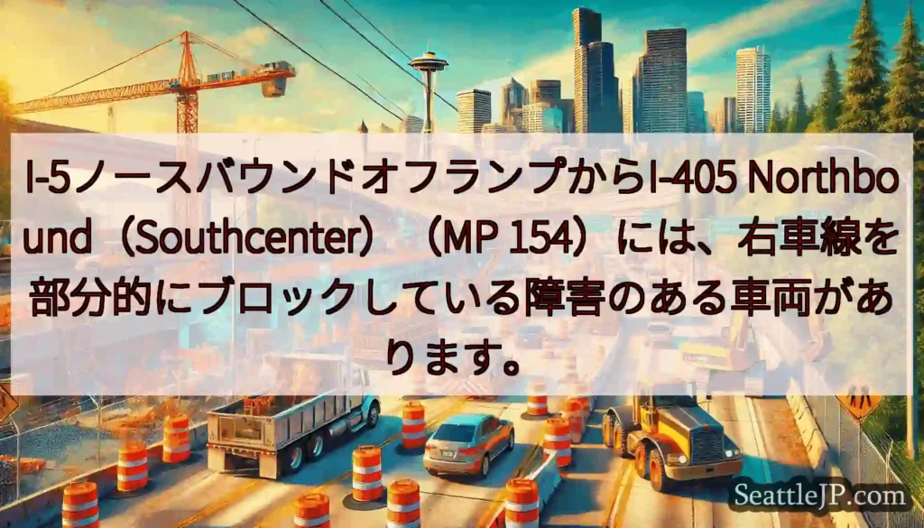 I-5ノースバウンドオフランプからI-405 Northbound（Southcenter）（MP