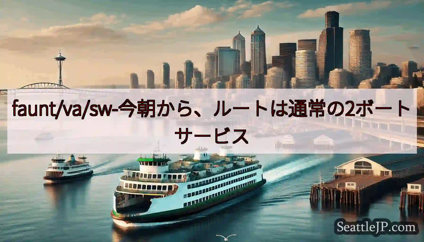 faunt/va/sw-今朝から、ルートは通常の2ボートサービスhttps://wsdot.com/