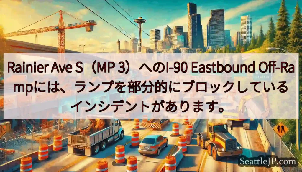 Rainier Ave S(MP 3)へのI-90 Eastbound