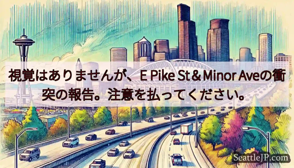 視覚はありませんが、E Pike St＆Minor Aveの衝突の報告。注意を払ってください。