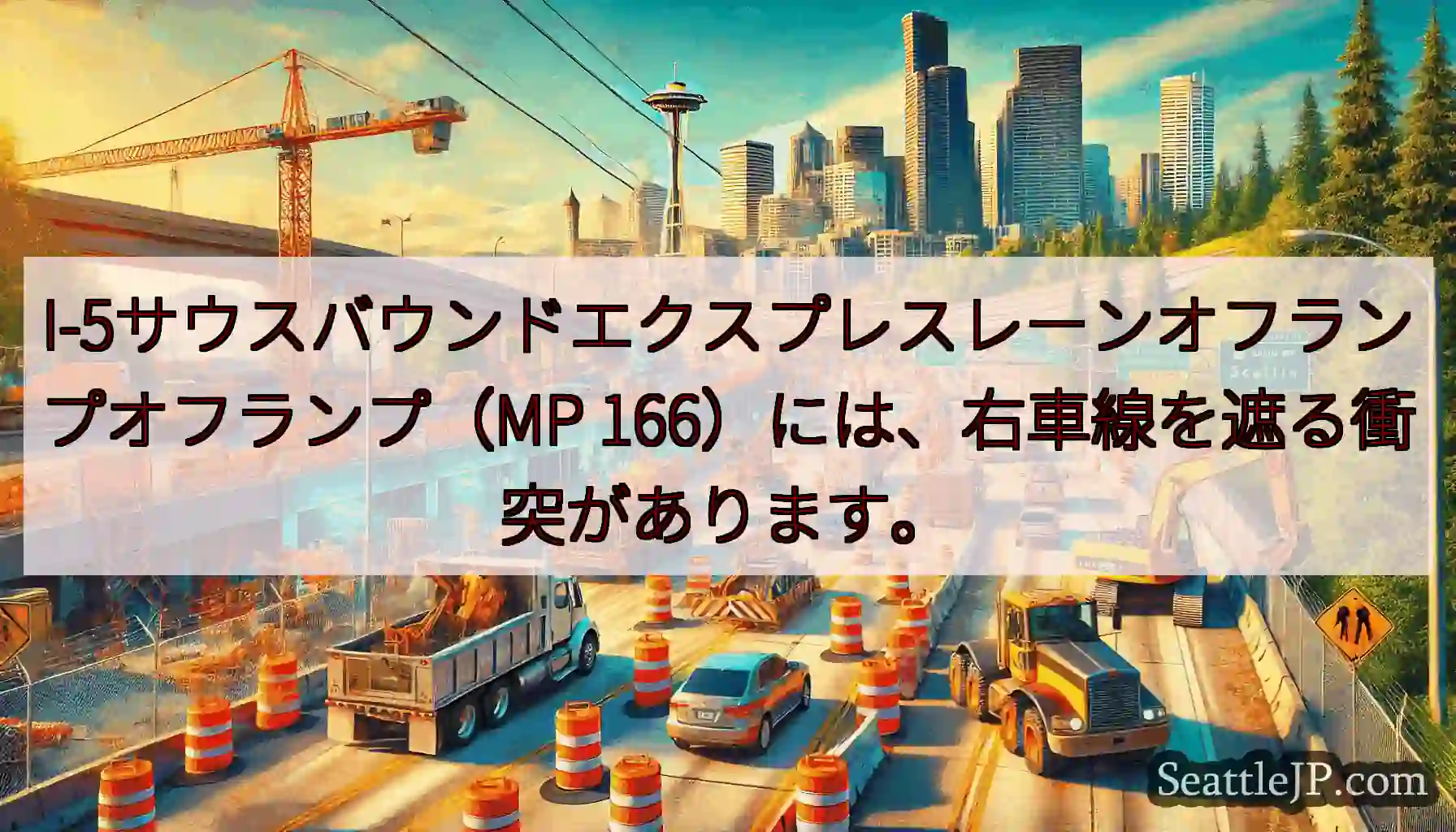 I-5サウスバウンドエクスプレスレーンオフランプオフランプ（MP