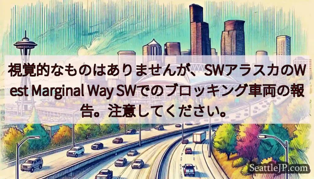 視覚的なものはありませんが、SWアラスカのWest Marginal Way