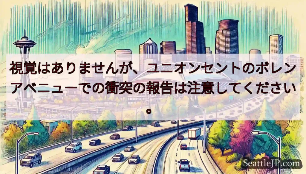 視覚はありませんが、ユニオンセントのボレンアベニューでの衝突の報告は注意してください。
