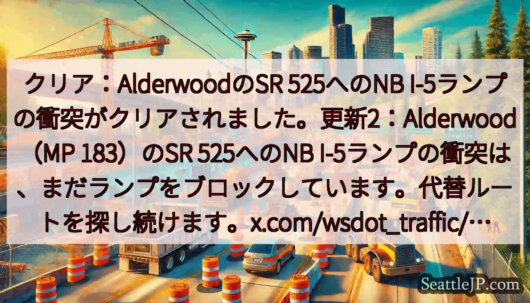 クリア：AlderwoodのSR 525へのNB