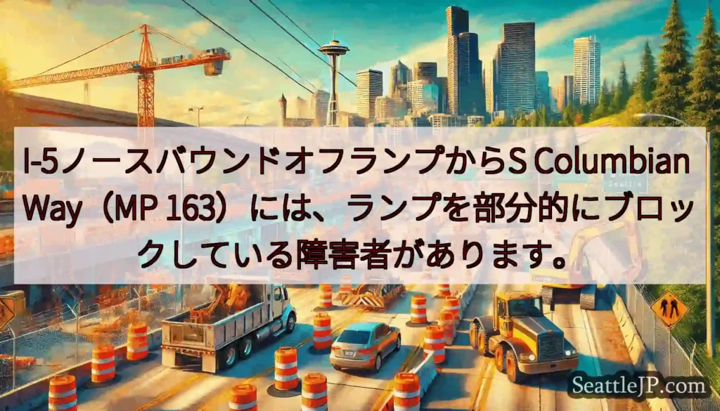 I-5ノースバウンドオフランプからS Columbian Way（MP