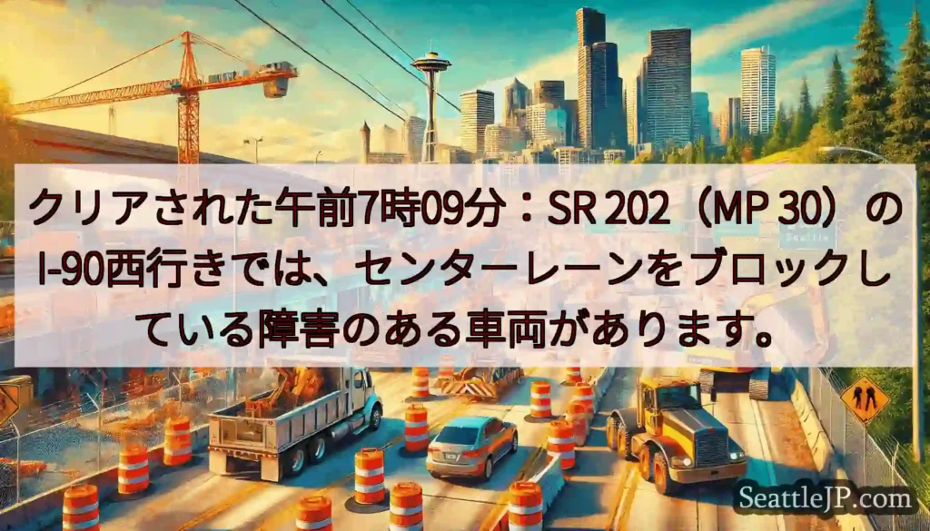 クリアされた午前7時09分:SR 202(MP