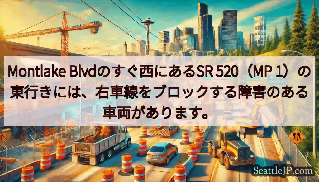 Montlake Blvdのすぐ西にあるSR 520（MP