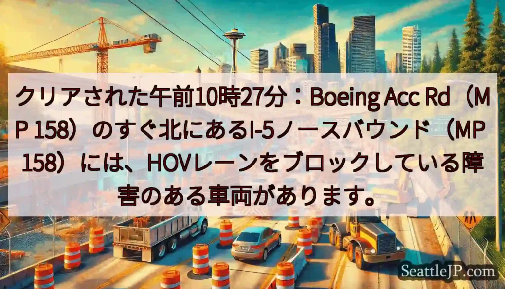 クリアされた午前10時27分：Boeing Acc Rd（MP
