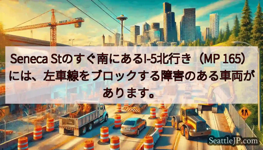 Seneca Stのすぐ南にあるI-5北行き（MP